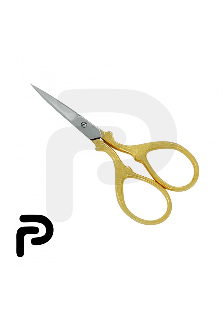 Straight blade golden Nail Scissors